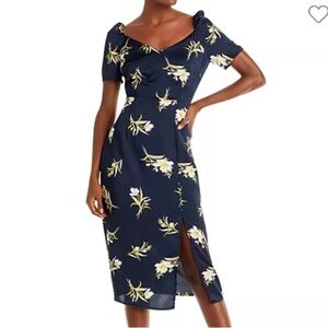 Sam Edelman Tossed Floral Puff Sleeve Dress 6